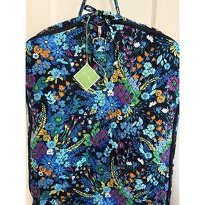 Vera Bradley Midnight Blues NEW Garment Bag Floral Quilted Hanging Travel Bag